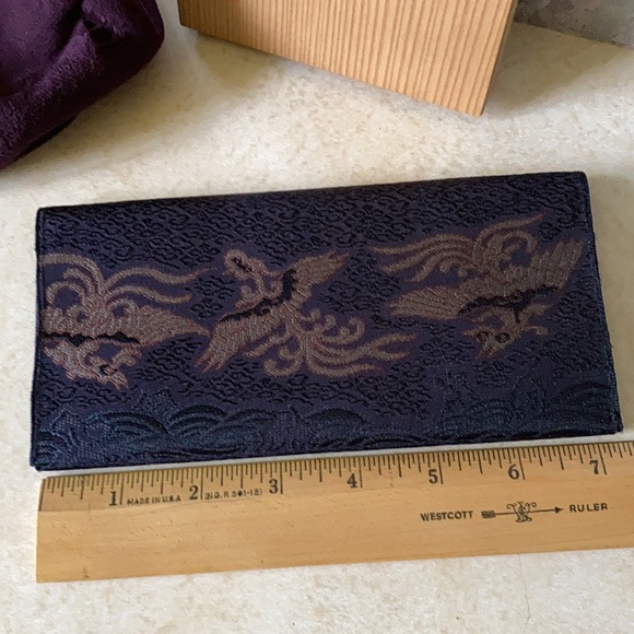 Japanese Wallet/Check Book Cover w/Hanky Box Set NIB - Picture 4 of 8